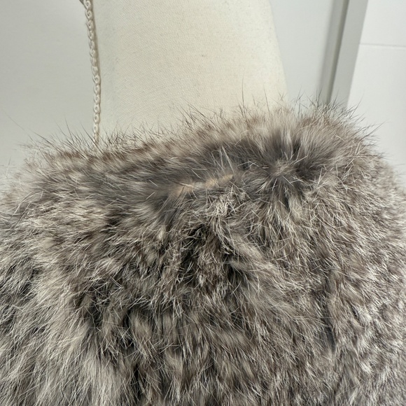 525 Girls Rabbit Fur Vest Sz L - Picture 4 of 8